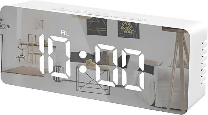 Multi-Function Digital Mirror Alarm Clock