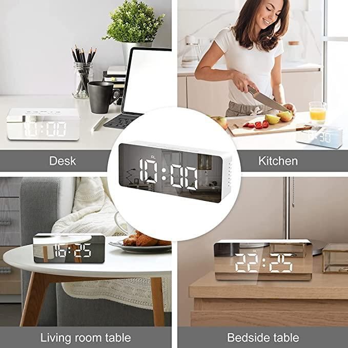 Multi-Function Digital Mirror Alarm Clock
